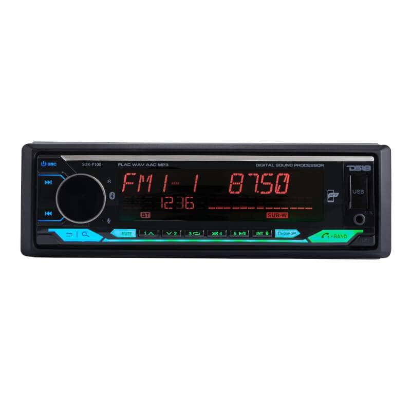 DS18 — DS18 Single Din Headunit Full DSP Bluetooth USB 3 Zones RGB illumination - view 5