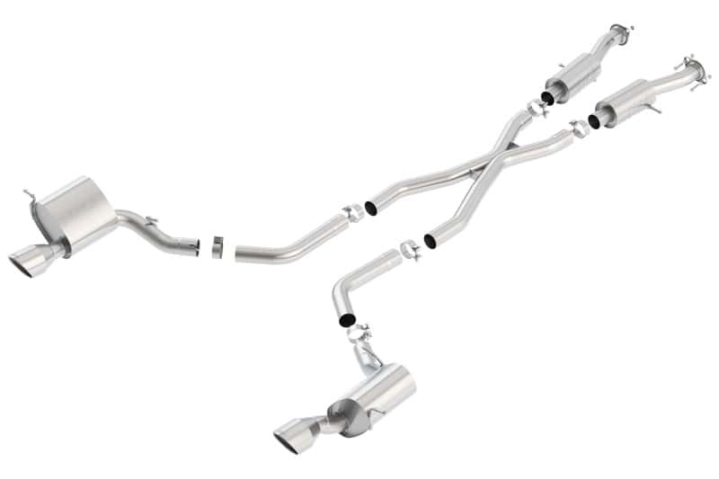 Borla — Borla 2015 Jeep Grand Cherokee SRT8 S-Type Dual Round Rolled Exit Catback Exhaust
Cat-Back System
ExhstSysKt - view 4