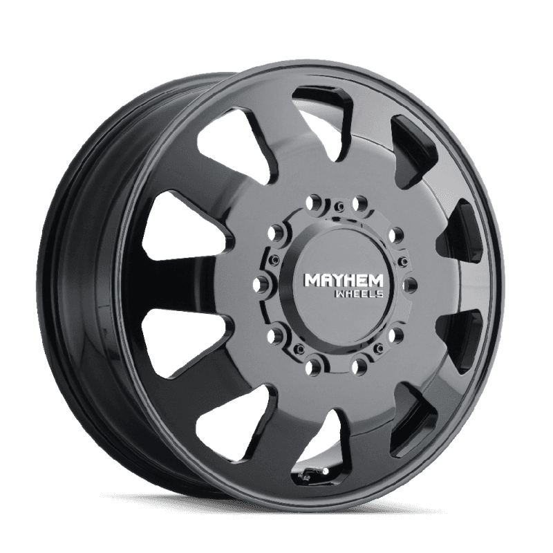 Mayhem — Mayhem 8181 Challenger Dually 22x8.25 / 10x225 BP / 169mm Offset / 170.1mm Hub Full Black Wheel
MAYHEM 8181 - view 3