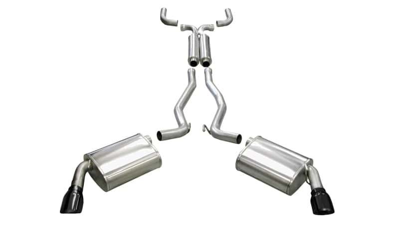 CORSA Performance — Corsa 2010-2015 Chevrolet Camaro Coupe SS 6.2L V8 Auto Black Sport Cat-Back + XO Exhaust
Exhaust - view 4
