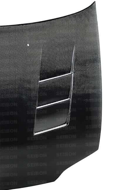 Seibon — Seibon 92-95 Honda Civic 2DR/3DR TS-Style Carbon Fiber Hood - view 8