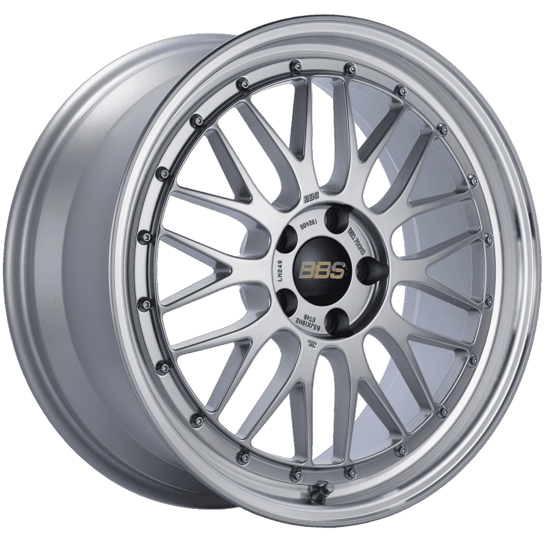 BBS — BBS LM 19x8.5 5x112 ET48 Diamond Silver Center Diamond Cut Lip Wheel -82mm PFS/Clip Required - view 1