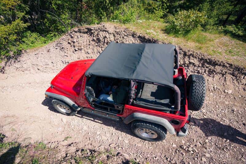 Bestop — Bestop 97-02 Jeep Wrangler TJ Header Safari Bikini (Black Denim)
Safari Bikini - view 3