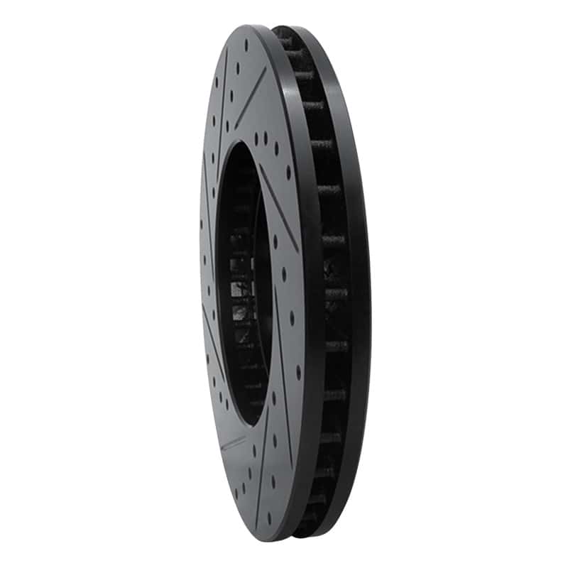 R1 Concepts — R1 92-10 Lexus LS400 Front Right Drilled & Slotted Black Brake Rotor
R1 Brake Rotor Drill - view 4