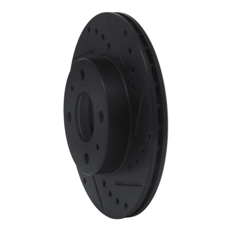 R1 Concepts — R1 88-06 Nissan NX Front Right Drilled & Slotted Black Brake Rotor
R1 Brake Rotor Drill - view 2