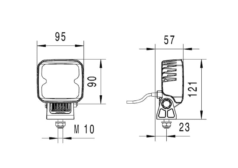Hella — Hella Work Lamp Na 0Gr Md1224 LtDt Rl15 1Ga
WORK LAMP - view 9