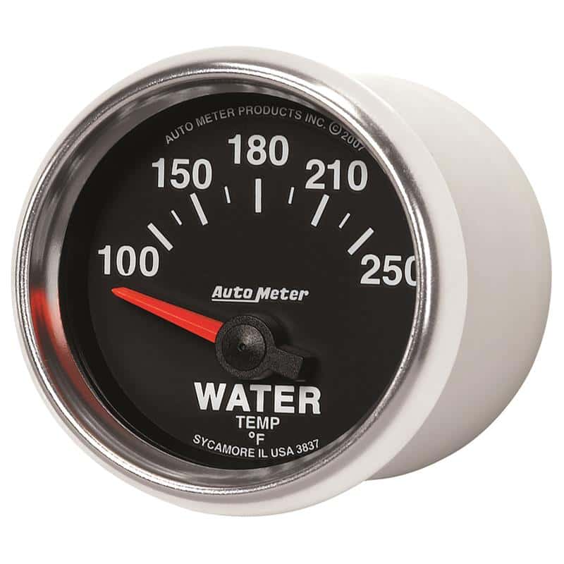 AutoMeter — Autometer GS 52mm 100-250 Deg F Short Sweep Electronic Water Temperature Gauge
2-1/16" WATER TEMP, - view 2