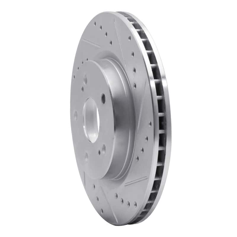 R1 Concepts — R1 06-17 Suzuki Grand Vitara Front Right Drilled & Slotted Silver Brake Rotor
R1 Brake Rotor Drill - view 2