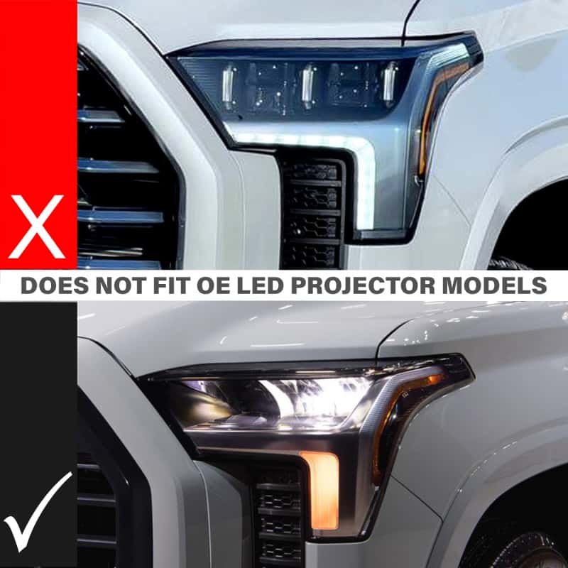 ANZO — ANZO 22-24 Toyota Tundra (w/Factory LED Refl. & OE Bumper) Z-Series Full LED DRL Vent Lights - Pair - view 8