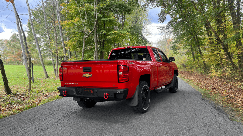 Fishbone Offroad — Fishbone Offroad 07-18 Chevrolet Silverado 1500/2500/3500 Double Cab Oval Side Steps -Black Textured - view 3