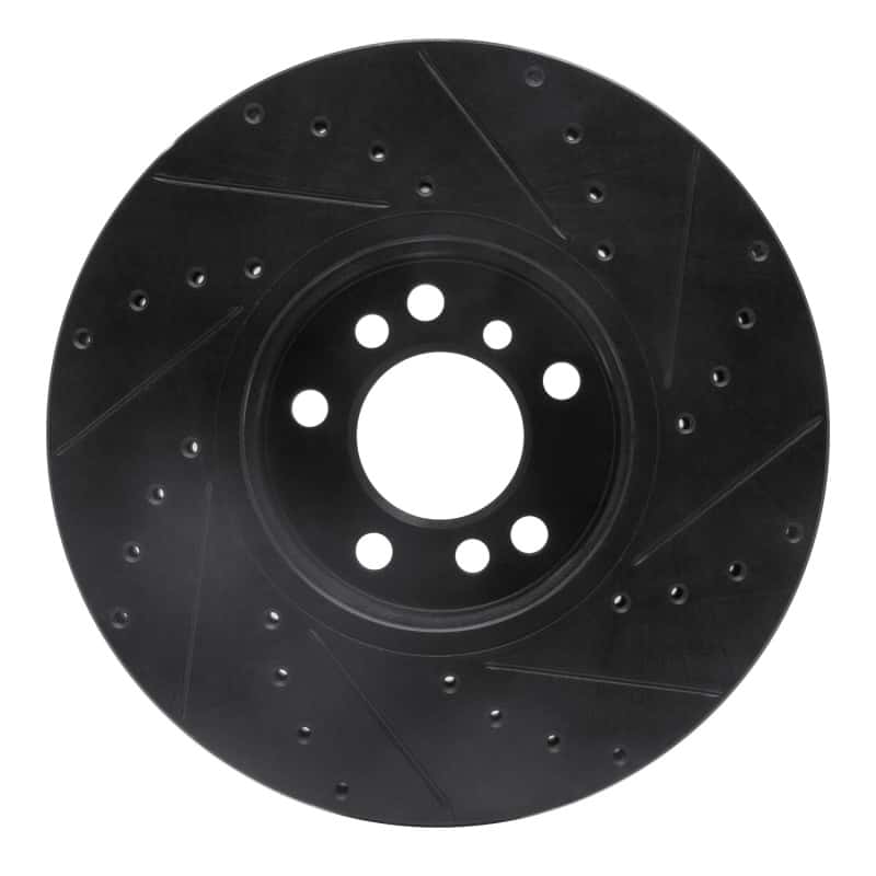 R1 Concepts — R1 00-06 BMW X5 Front Left Drilled & Slotted Black Brake Rotor
R1 Brake Rotor Drill - view 5