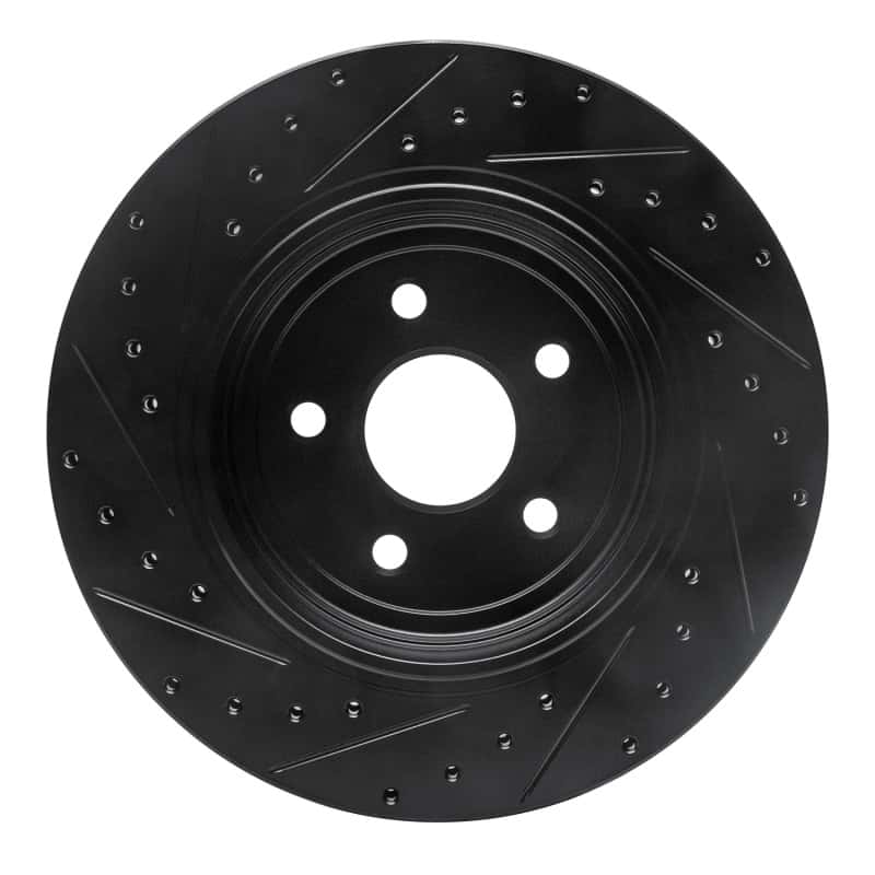 R1 Concepts — R1 06-10 Jeep Grand Cherokee Rear Right Drilled & Slotted Black Brake Rotor
R1 Brake Rotor Drill - view 5