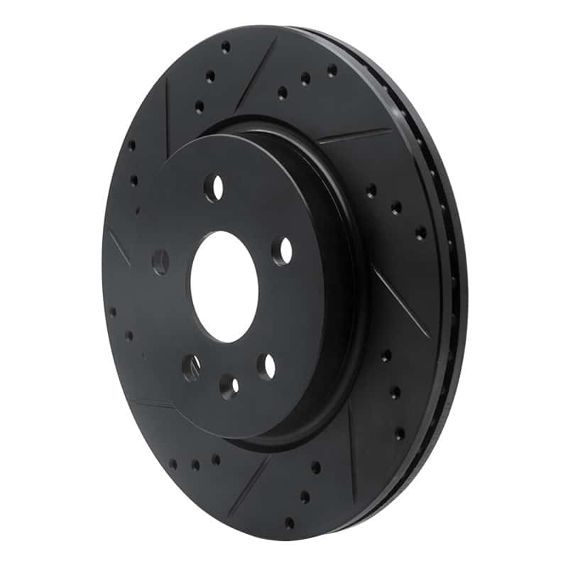 R1 Concepts — R1 10-25 Buick Allure Rear Left Drilled & Slotted Black Brake Rotor
R1 Brake Rotor Drill - view 2