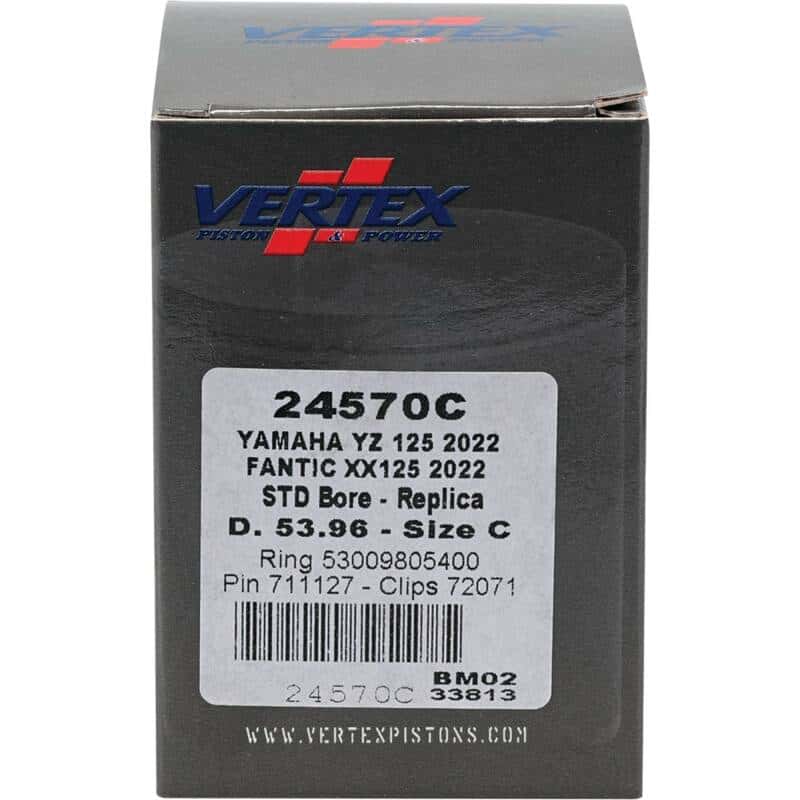 Vertex Pistons — Vertex Piston 2023 Fantic Motor XE 125 125cc Cast Replica Piston Kit - view 4