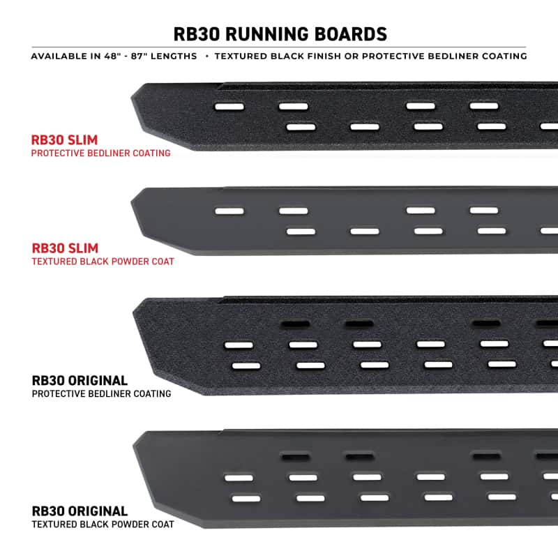 Go Rhino — Go Rhino RB30 Running Boards 80in. - Tex. Blk (Boards ONLY/Req. Mounting Brackets)
RB30 Running Boards - view 6