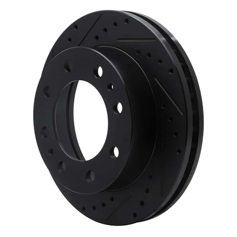 R1 Concepts — R1 01-25 Chevrolet Silverado 3500 Front Left Drilled & Slotted Black Brake Rotor
R1 Brake Rotor Drill - view 2