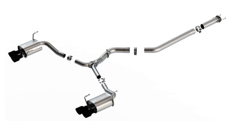 Borla — Borla 2022 Subaru WRX 2.4L Turbo AT/MT AWD S-Type Catback Exhaust CB Tips
Cat-Back System - view 1