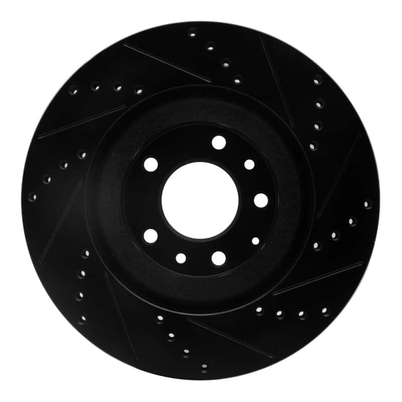 R1 Concepts — R1 04-11 Mazda RX-8 Front Left Drilled & Slotted Black Brake Rotor
R1 Brake Rotor Drill - view 5