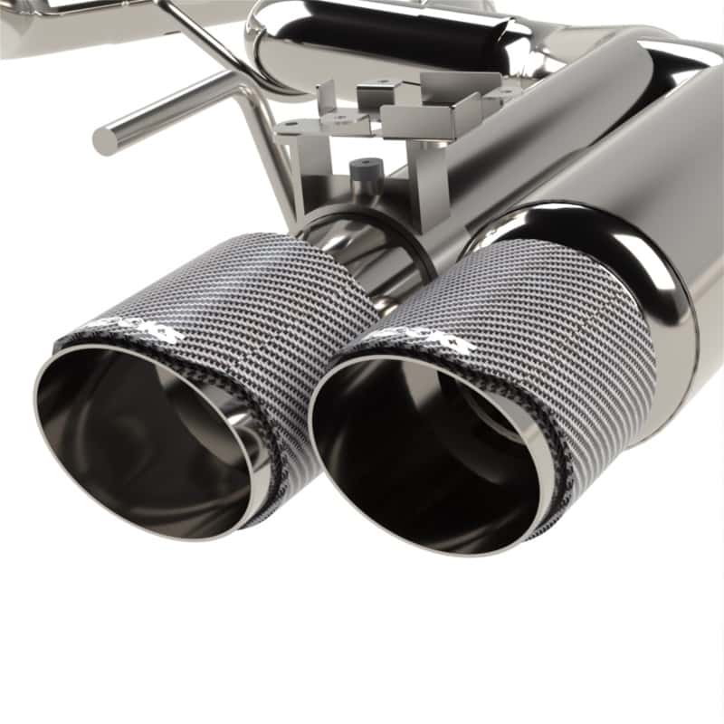 Kooks Headers — Kooks 18-24 Ford Mustang GT 5.0 3in. Valved Shotgun Cat-Back Exhaust - Carbon Tips
3in. Shotgun Catback
3" Shotgun Catback - view 4