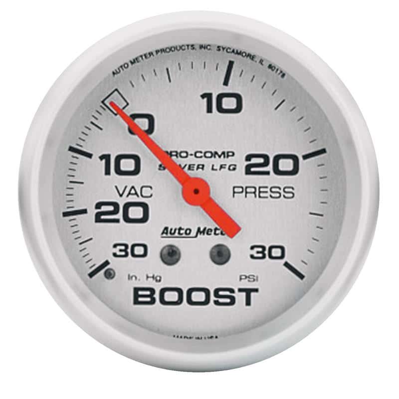 AutoMeter — Autometer Ultra-Lite 66.7mm 30 PSI Mechanical Boost Gauge
2-5/8" BOOST-VAC, 30 - view 2