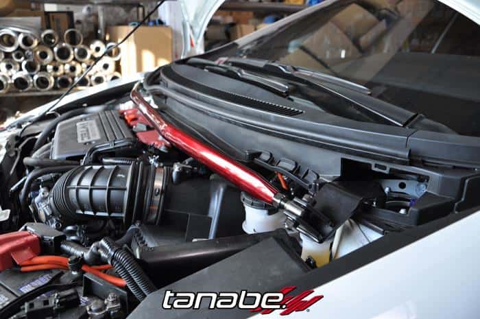 Tanabe — Tanabe Sustec Front Strut Tower Bar 2013 Honda Civic Si Sedan - view 3