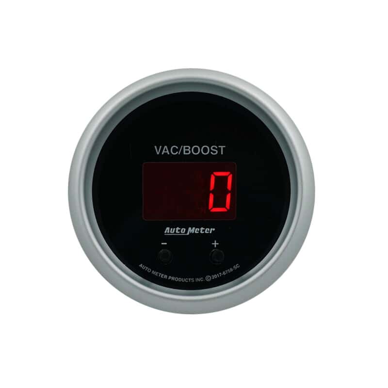 AutoMeter — Autometer 52.4mm Black Switchable 0-1600 PSI / 0-110 BAR Vacuum/Boost Sport-Comp Elite Digital Gauge - view 4