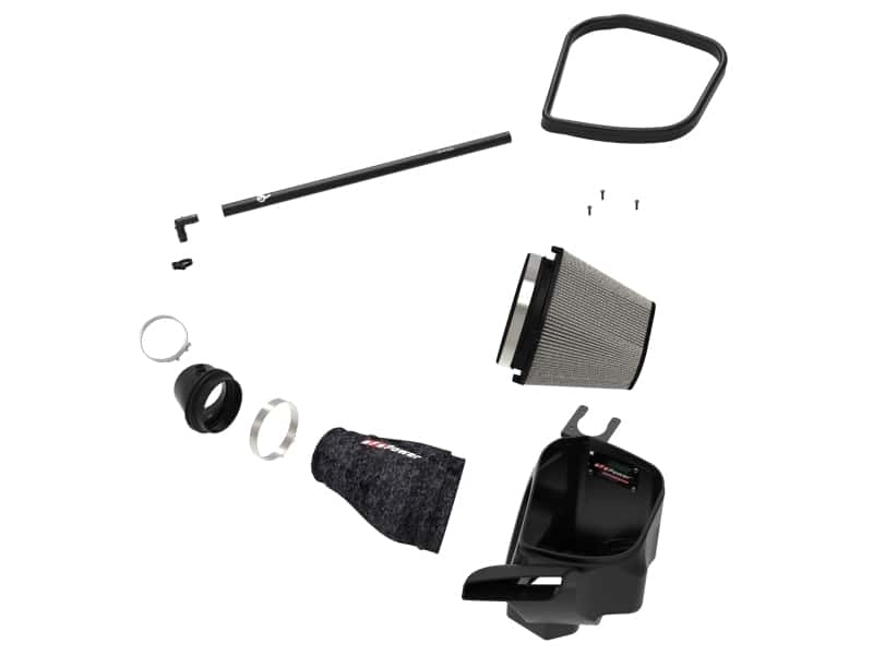 aFe — aFe 2021 Dodge Durango SRT Hellcat Track Series Carbon Fiber Cold Air Intake System w/ Pro DRY S
Track Series Intake  - view 2