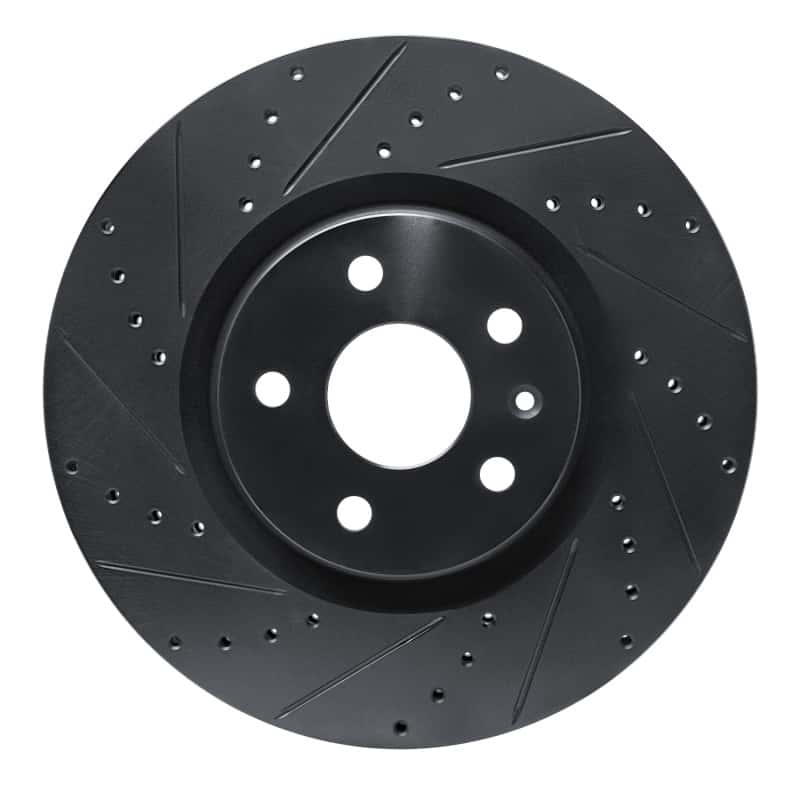 R1 Concepts — R1 13-19 Buick Regal Front Left Drilled & Slotted Black Brake Rotor
R1 Brake Rotor Drill - view 1