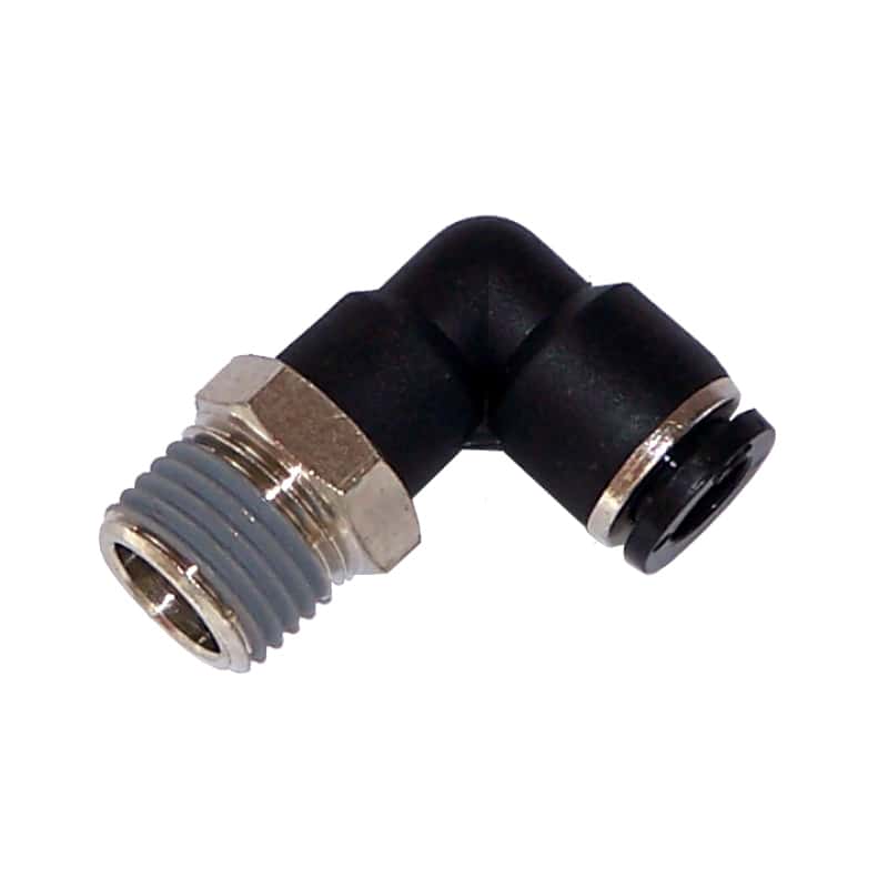 Kleinn Air Horns — Kleinn 1/4In OD Tubing 1/4In M NPT Elbow Push-to-Connect Fitting
Elbow PTC Fitting - view 1