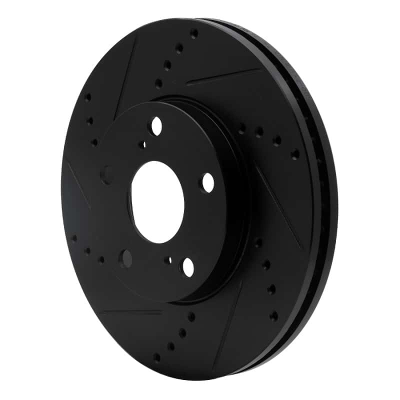 R1 Concepts — R1 92-06 Lexus ES300 Front Left Drilled & Slotted Black Brake Rotor
R1 Brake Rotor Drill - view 2