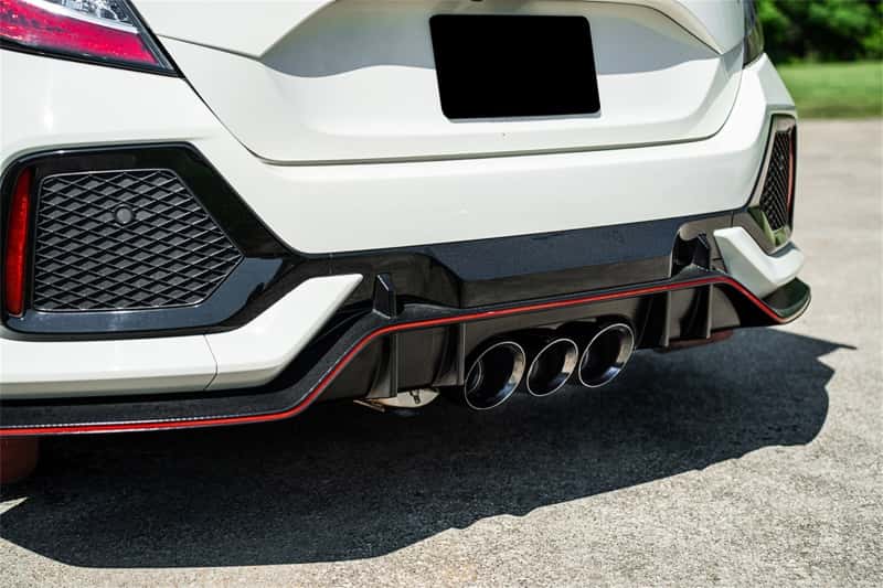 CORSA Performance — Corsa 2017-2021 Honda Civic Type R Xtreme Cat-Back Tri Rear Exit with 4.5in Black Pro-Series Tips
Exhaust - view 3