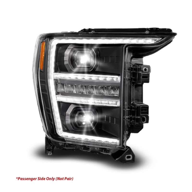 ANZO — ANZO 21-23 Ford F150 LED Projector Headlight w/Switchback+Sequential - Black (Passenger Side Only)
Head Light Set
Headlights - view 3