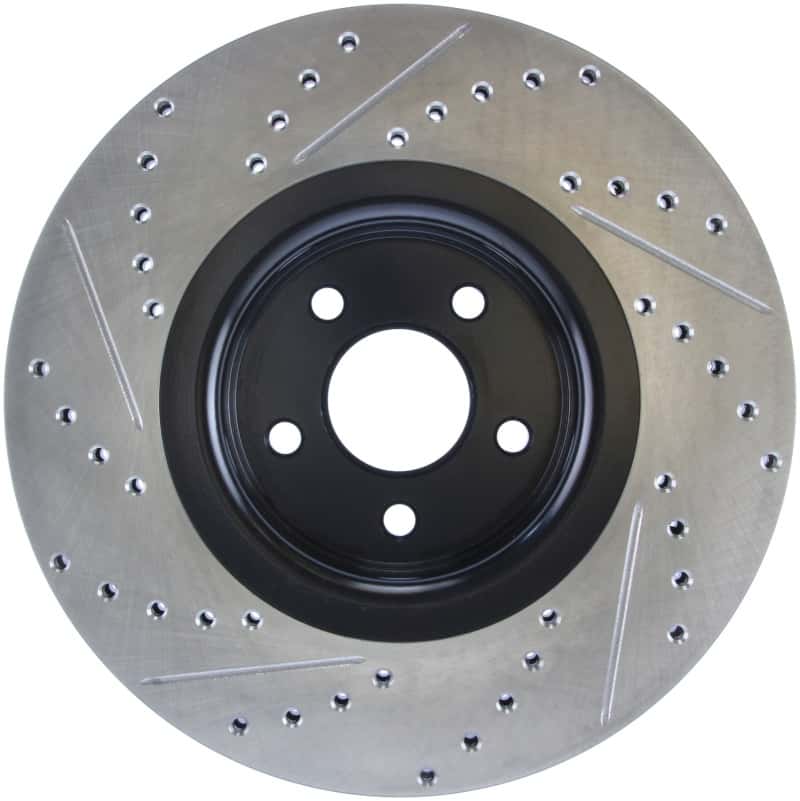 Stoptech — StopTech 14+ Ford Focus ST w/ 335mm Brakes Front Left Slotted & Drilled Rotor
Slot/Drill Rotor - view 2