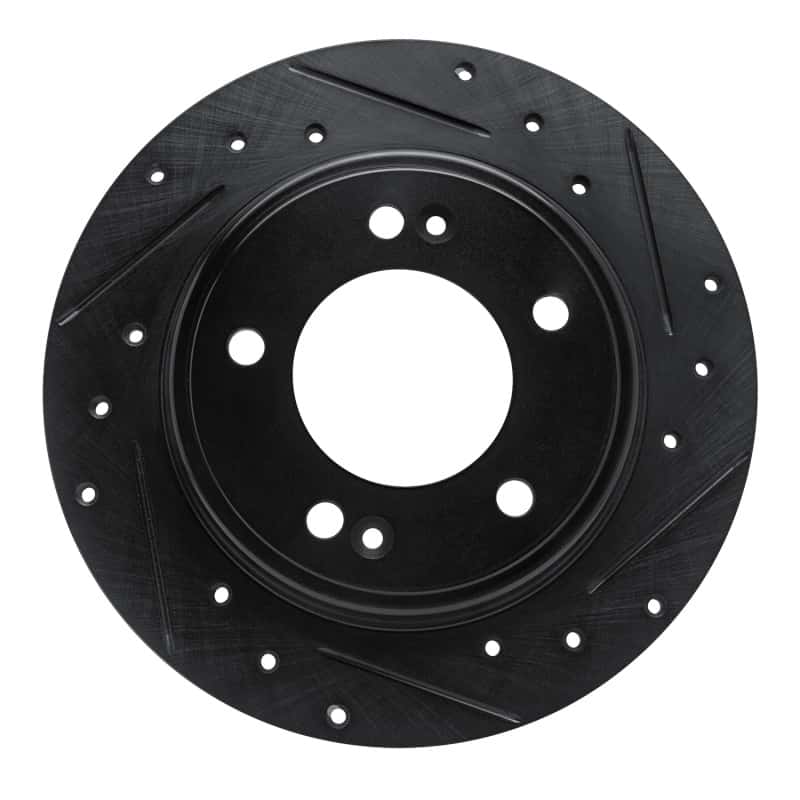 R1 Concepts — R1 17-25 Hyundai Elantra Rear Right Drilled & Slotted Black Brake Rotor
R1 Brake Rotor Drill - view 1