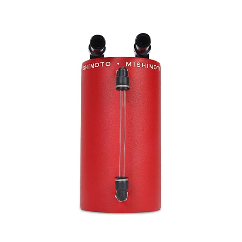 Mishimoto — Mishimoto Large Aluminum Oil Catch Can - Wrinkle Red - view 5