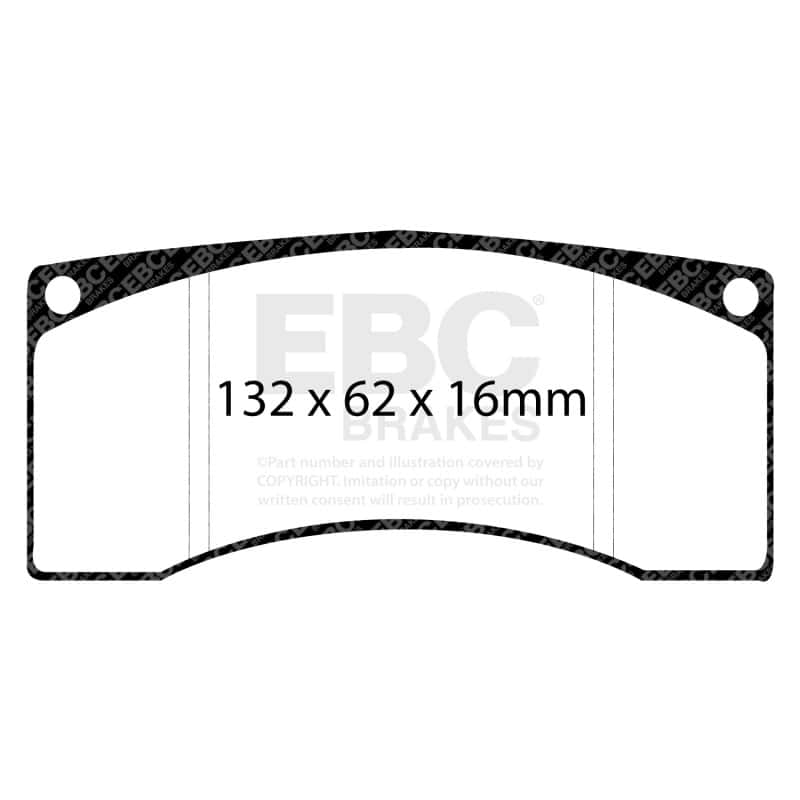 EBC — EBC Ford Saleen Mustang Alcon front calipers Bluestuff Front Brake Pads
Disc Brake Pad - view 3