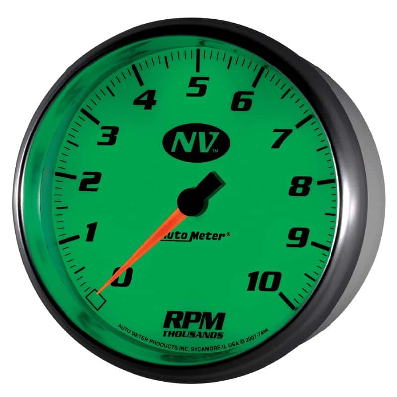 AutoMeter — AutoMeter Gauge Tachometer 5in. 10K RPM In-Dash NV
5" TACH, 10,000 RPM, - view 10