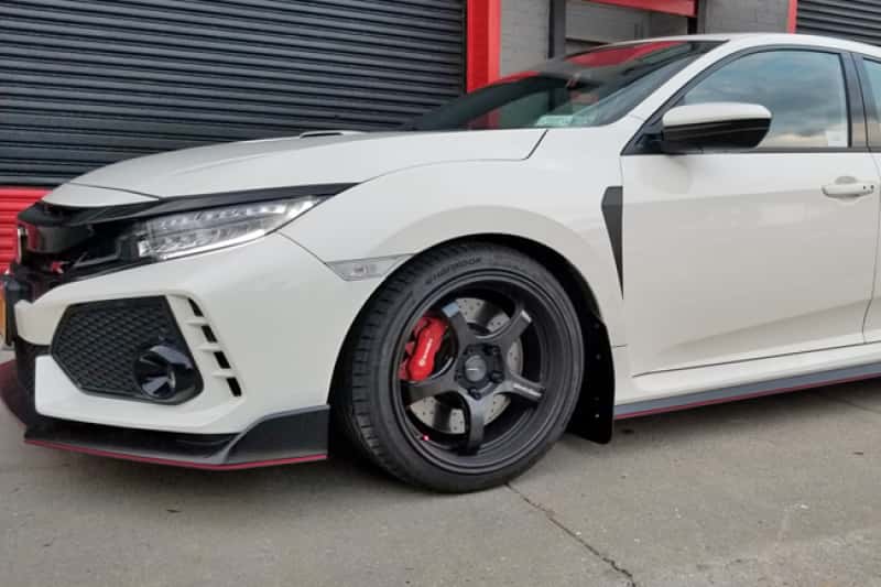 Rally Armor — Rally Armor 17-22 Honda Civic Type R Black UR Mud Flap w/Red Logo
Mud Flap - view 5