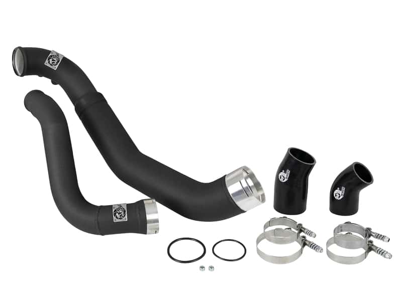 aFe — aFe Bladerunner 3.5in-3in Intercooler Cold Side Tube Black - 18-19 Ford F-150 V6-3.0L (td)
Cold Charge Pipe - view 5
