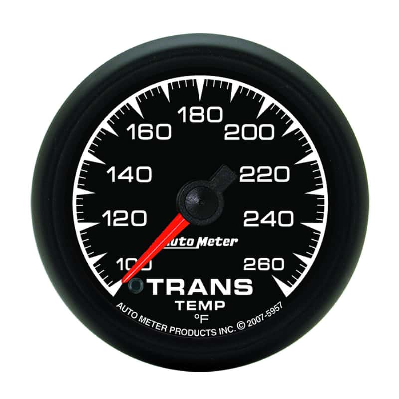 AutoMeter — Autometer ES 52.4mm Full Sweep Electronic 100-260 Degree F Transmission Temperature Gauge
GA 2" TRNS 260F S ES - view 1