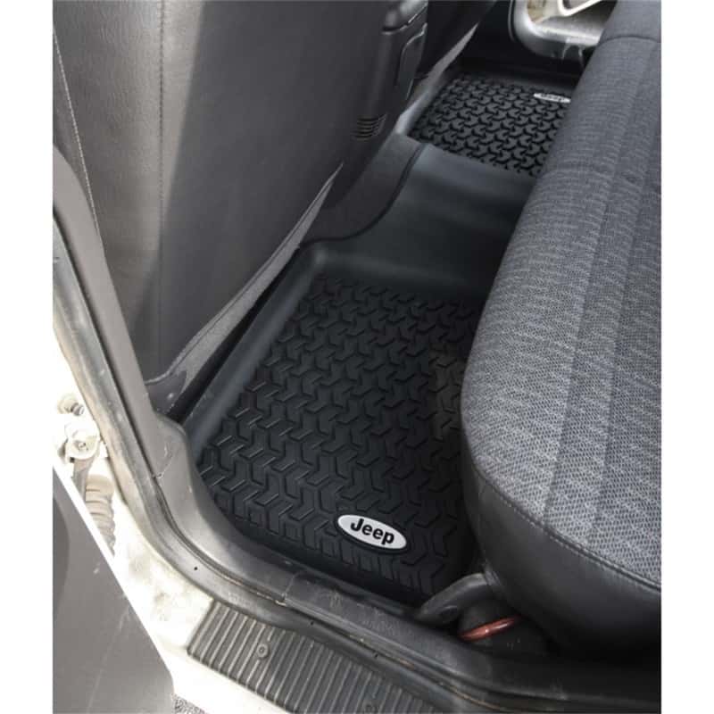 Rugged Ridge — Rugged Ridge Floor Liner Rear Black 1984-2001 Jeep Logo Cherokee XJ
OFFROAD_FLOORLINERS
Floor Mat Set - view 2