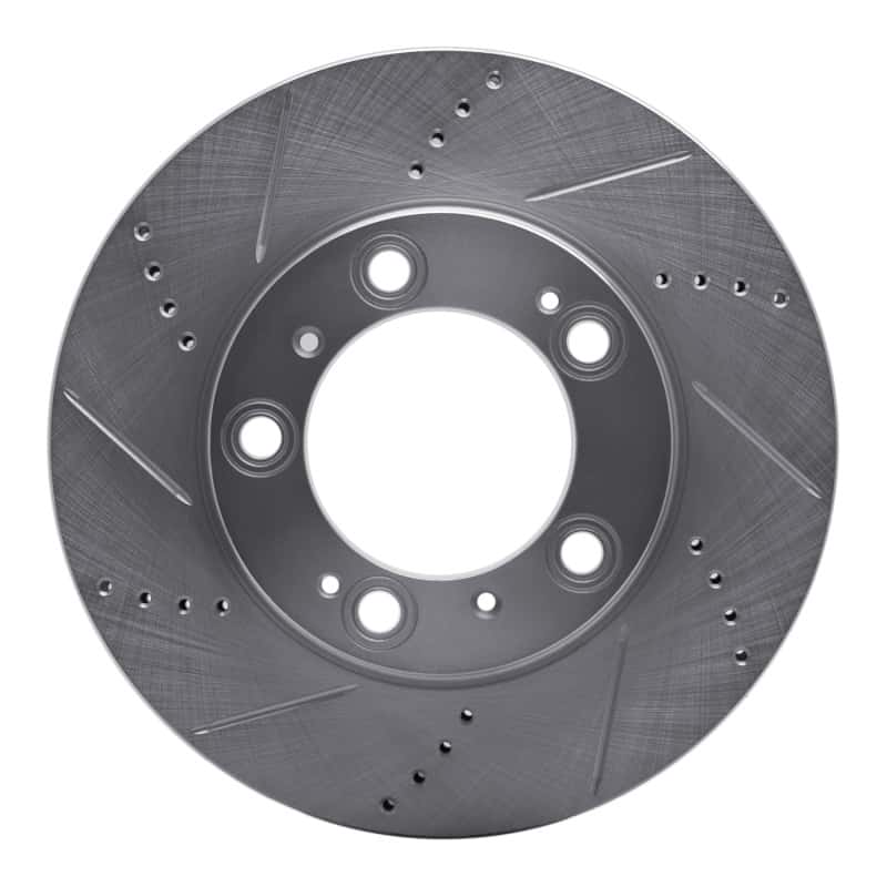 R1 Concepts — R1 97-04 Porsche Boxster Front Left Drilled & Slotted Silver Brake Rotor
R1 Brake Rotor Drill - view 1