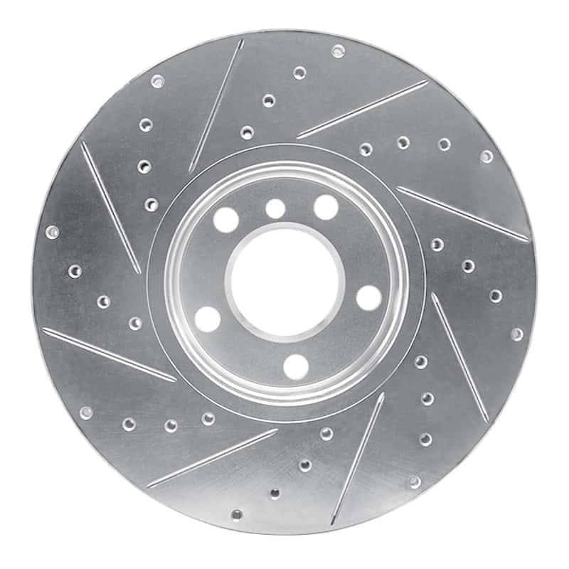R1 Concepts — R1 07-19 BMW X5 Front Right Drilled & Slotted Silver Brake Rotor
R1 Brake Rotor Drill - view 5