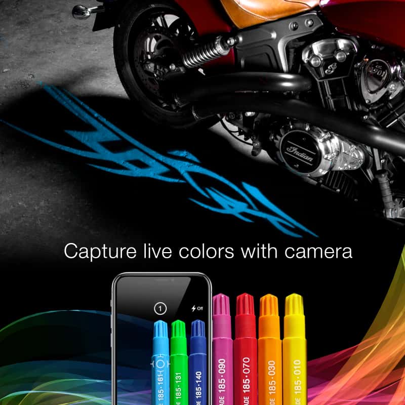 XKGLOW — XK Glow Curb FX Bluetooth XKchrome App Waterproof LED Projector Welcome Light Tatoo Style 4pc - view 1