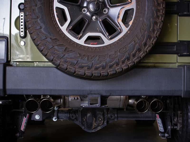 aFe — aFe Vulcan Series 2.5in 304SS Cat-Back Exhaust 07-18 Jeep Wrangler (JK) V6-3.6/3.8L w/ Black Tips
Cat-Back Exhaust - view 7