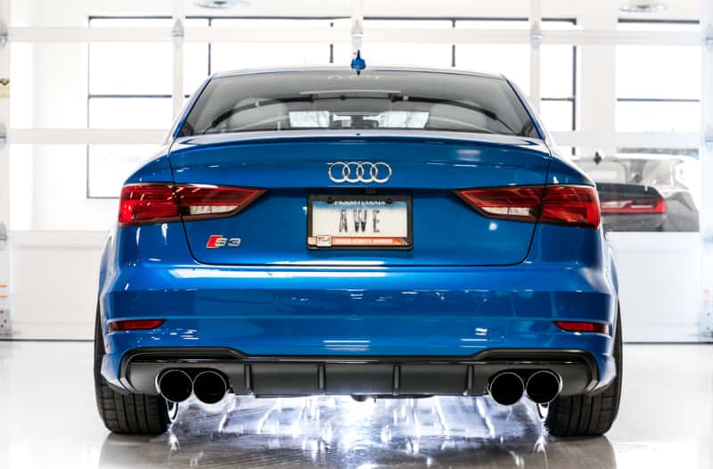 AWE Tuning — AWE Tuning Audi 8V S3 Track Edition Exhaust w/Chrome Silver Tips 102mm
Track Exhaust - view 5