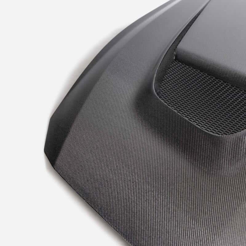Anderson Composites — Anderson Composites 2024 Ford Mustang Type-GTD Double Sided Carbon Fiber Hood - view 6