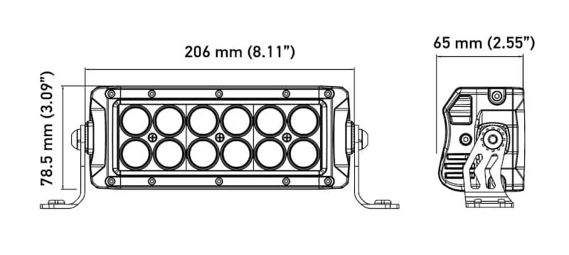Hella — Hella Value Fit Kit 8in Light Bars - 8x Converter - Cube Lights x 2 - Rocker Lights x 4 - view 8