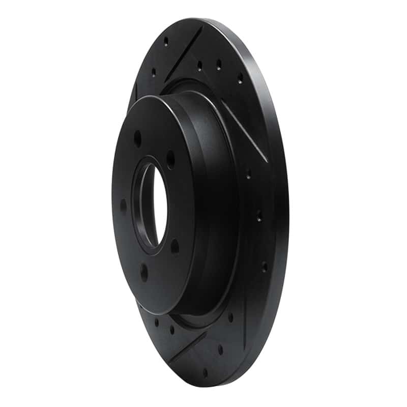 R1 Concepts — R1 04-13 Volvo S40 Rear Left Drilled & Slotted Black Brake Rotor
R1 Brake Rotor Drill - view 2