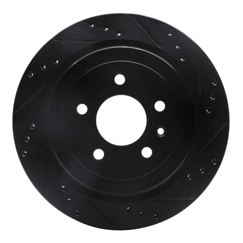 R1 Concepts — R1 13-19 Cadillac ATS Rear Right Drilled & Slotted Black Brake Rotor
R1 Brake Rotor Drill - view 1